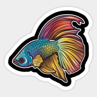 Colorful Fish Sticker